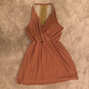 Rust Halter Dress